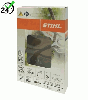 Łańcuch Stihl 1/4" P, 1,1 mm, 28 ogniw, na prowadnicę 10 cm, PM3, do GTA 26