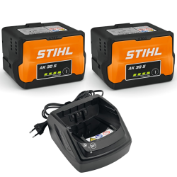 Zestaw 2x akumulator STIHL AK 30 S i ładowarką AL 101 do urządzeń STIHL