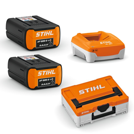 Power-Box 3, 2 x AP 500 S i AL 501, pojemnik na akumulatory Stihl