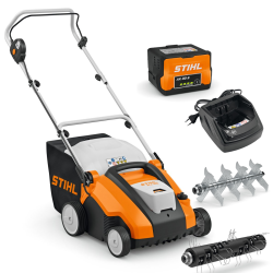 STIHL RLA 240 (900 W, 34 cm, 50l, AK 30S + AL 101) Akumulatorowy wertykulator + aerator do trawy