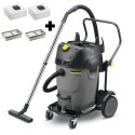 Odkurzacz uniwersalny Karcher NT 65/2 Tact² Tc (2760 W / 65 l / DN 40) Profesjonalny odkurzacz z funkcją zbierania wody
