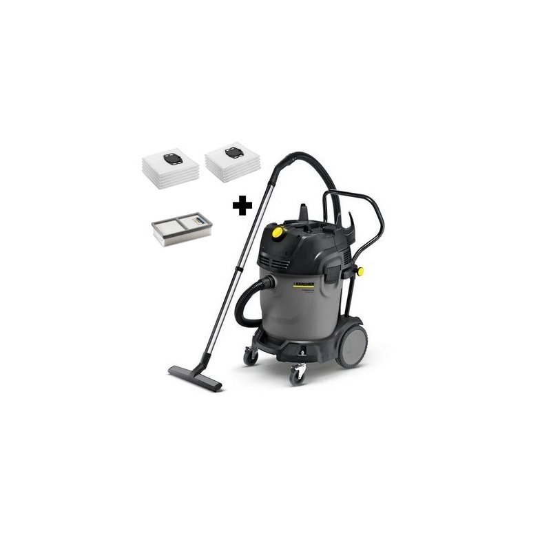 Karcher NT 65/2 Tact² (2760 W / 65 l / DN 40) - Profesjonalny odkurzacz z funkcją zbierania wody