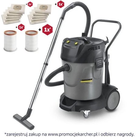 Karcher NT 70/2 (2400 W / 70 l / DN 40) Dwuturbinowy odkurzacz profesjonalny
