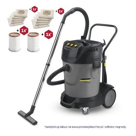 Karcher NT 70/3 (3600 W / 70 l / DN 40) - Profesjonalny odkurzacz z funkcją zbierania wody
