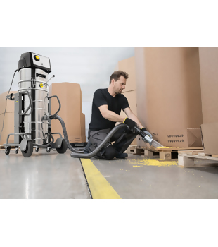 Karcher IVM 60/30 (60 l / 286 mbar / 3 kW) Mocny odkurzacz przemysłowy do pyłów - ZESTAW