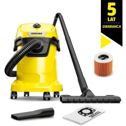 Karcher WD 3 V-17/4/20 (1000 W / 17 l / 230 mbar, 45 l/s) Odkurzacz domowo-warsztatowy