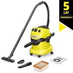 Karcher WD 4 P V-20/5/22 mocny odkurzacz przemysłowy z gniazdem do elektronarzędzia