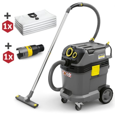 Karcher NT 40/1 Tact Te L (1380 W / 40 l / DN 35) - Profesjonalny odkurzacz + WORKI + ADAPTER