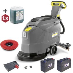 BD 43/25 C Bp szorowarka Karcher + 2x Akumulator SIAP + Prostownik
