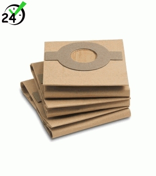 Papierowe worki (3szt) do FP 303, Papierowe torebki filtracyjne, Karcher