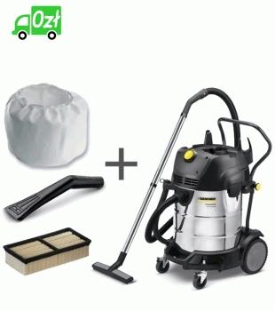 NT 75/2 Tact² Me odkurzacz profesjonalny Karcher + filtr membranowy + filtr płaski + sswka samochodowa