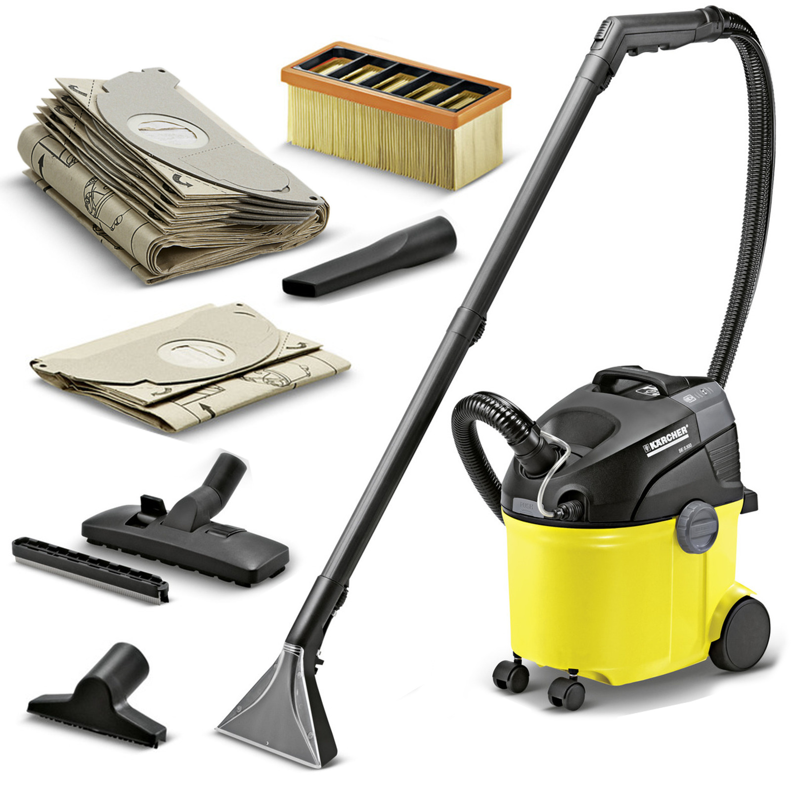 SE 5.100 odkurzacz piorący Karcher + PACZKA WORKÓW FULL ZESTAW! myjki.eu