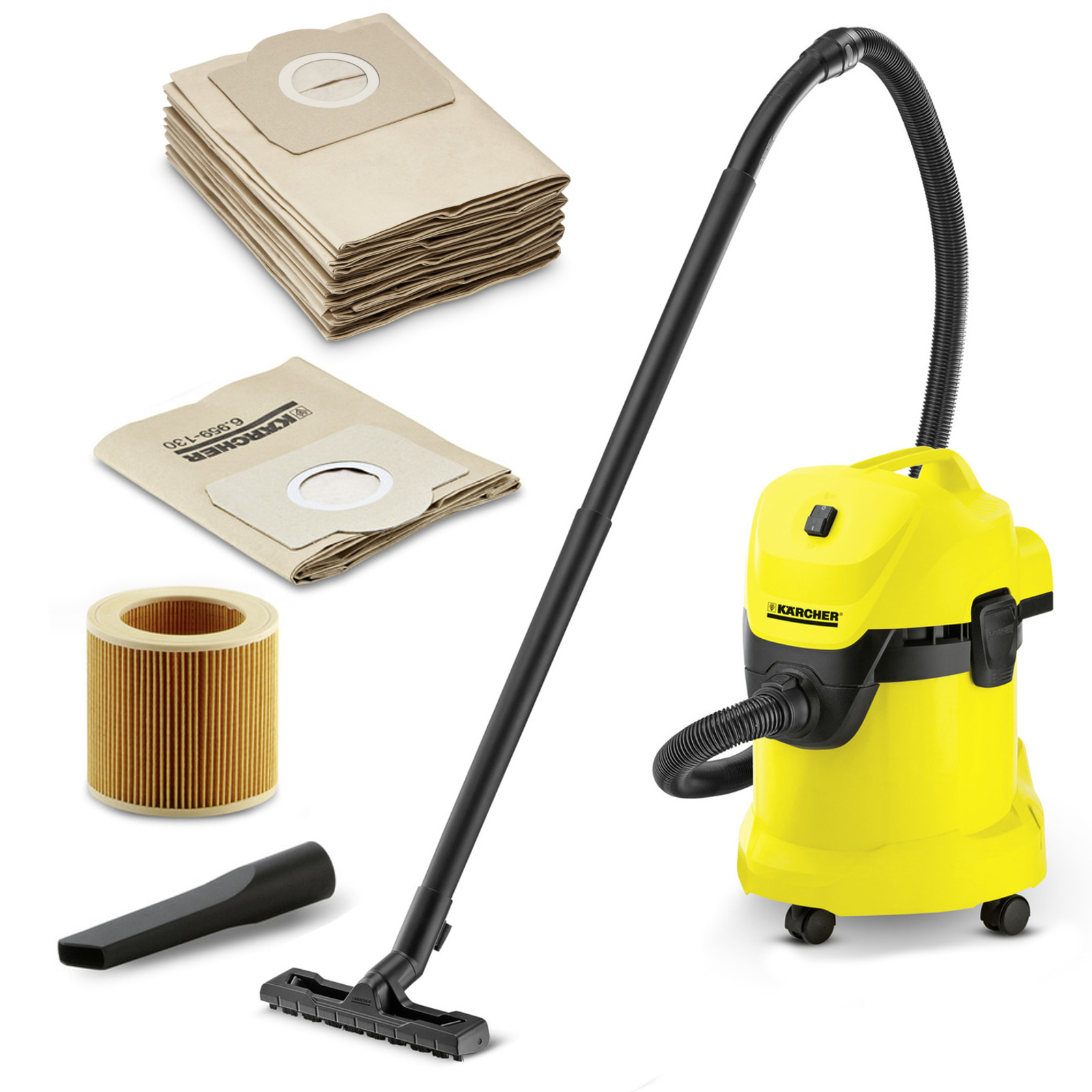 WD 3 odkurzacz uniwersalny Karcher FULL ZESTAW! myjki.eu Akcesoria do odkurzacza WĄŻ SSĄCY RURA SSAWKA KARCHER WD3