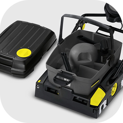 Profesjonalna szorowarka kompaktowa BR 40/10 C Adv firmy Karcher: Dwa zbiorniki