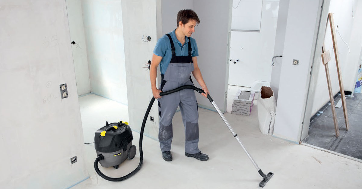 Przykład użycia odkurzacza Karcher NT 25/1 podczas pracy