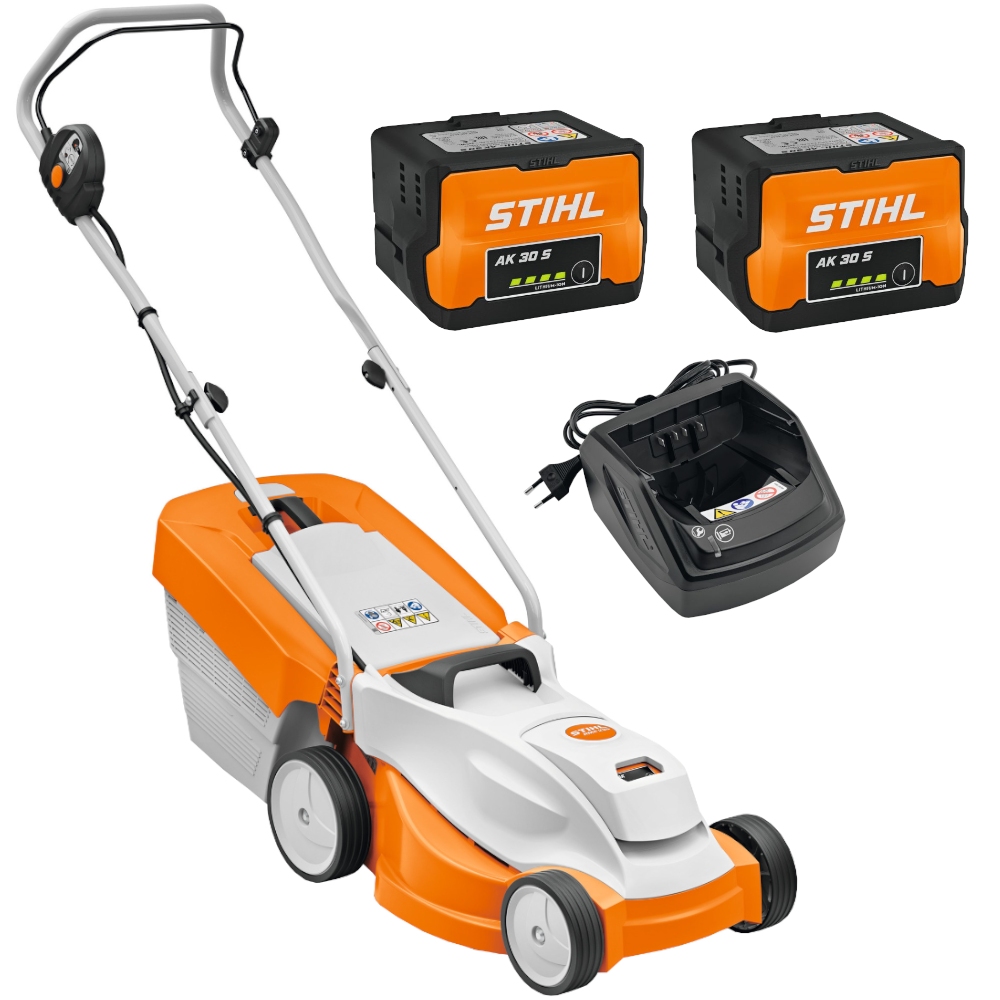 STIHL RMA 235 (33 cm, 450 W) + 2x AK 30 S + AL 101 Kosiarka akumulatorowa